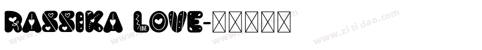 Rassika Love字体转换